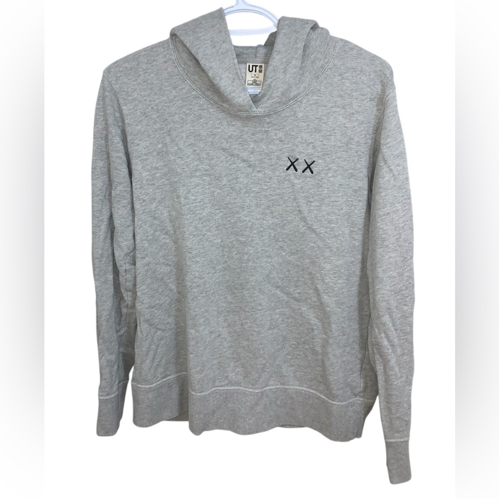 KAWS Gray Crewneck Sweater with Minimalist Design